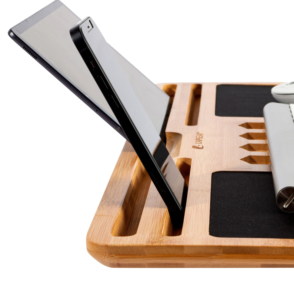 Bamboo Pro Lap Board, Natural-Lap Desks-LapGear®