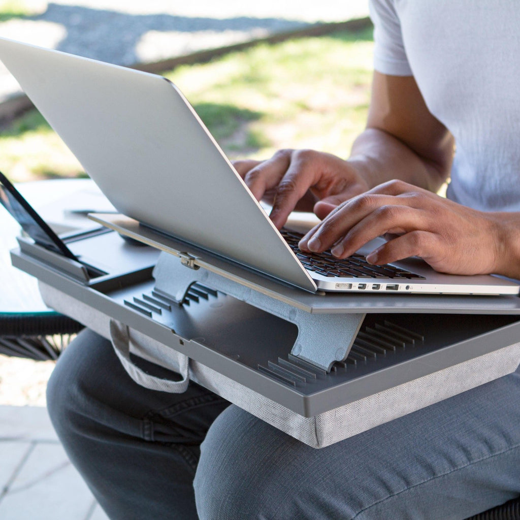 Ergo Pro Lap Desk, Gray-Lap Desks-LapGear®
