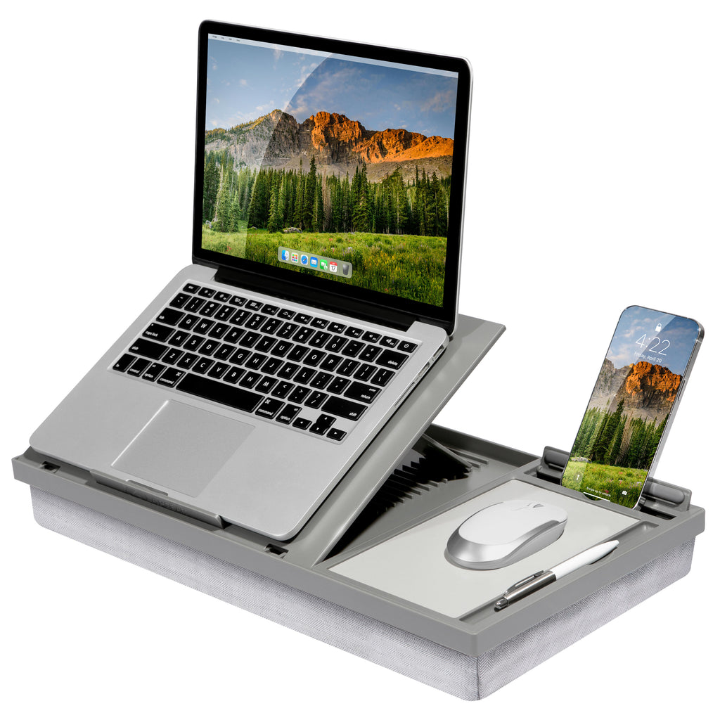 Ergo Pro Lap Desk, Gray-Lap Desks-LapGear®