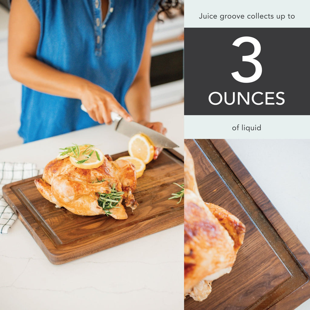 Rossie Home® Black Walnut Wood Reversible Cutting Boards-Cutting Board-LapGear®