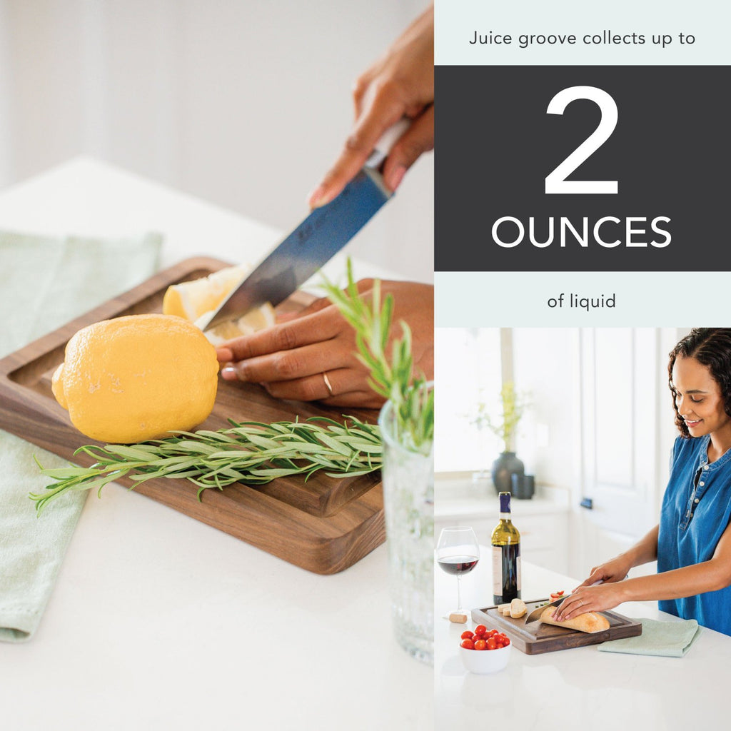 Rossie Home® Black Walnut Wood Reversible Cutting Boards-Cutting Board-LapGear®