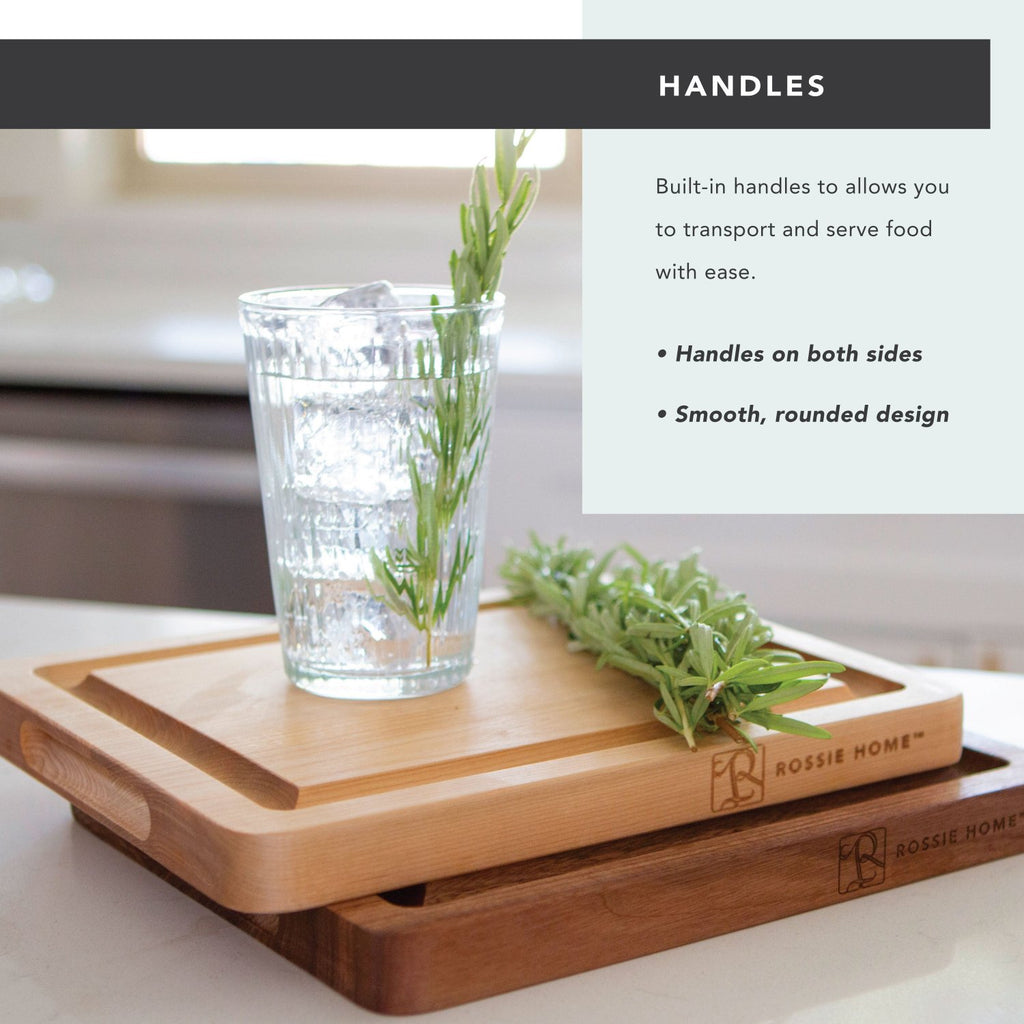 Rossie Home® Blonde Maple Wood Reversible Cutting Boards-Cutting Board-LapGear®