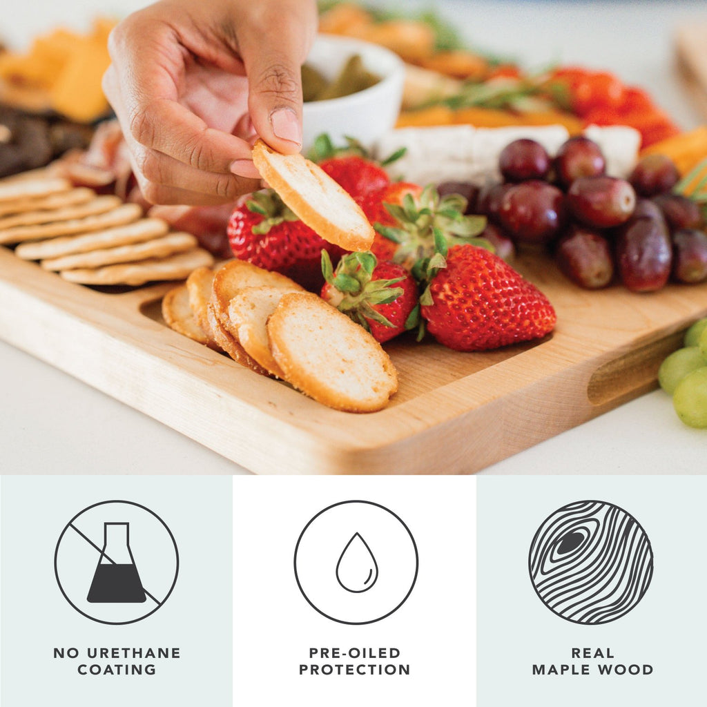 Rossie Home® Blonde Maple Wood Reversible Cutting Boards-Cutting Board-LapGear®