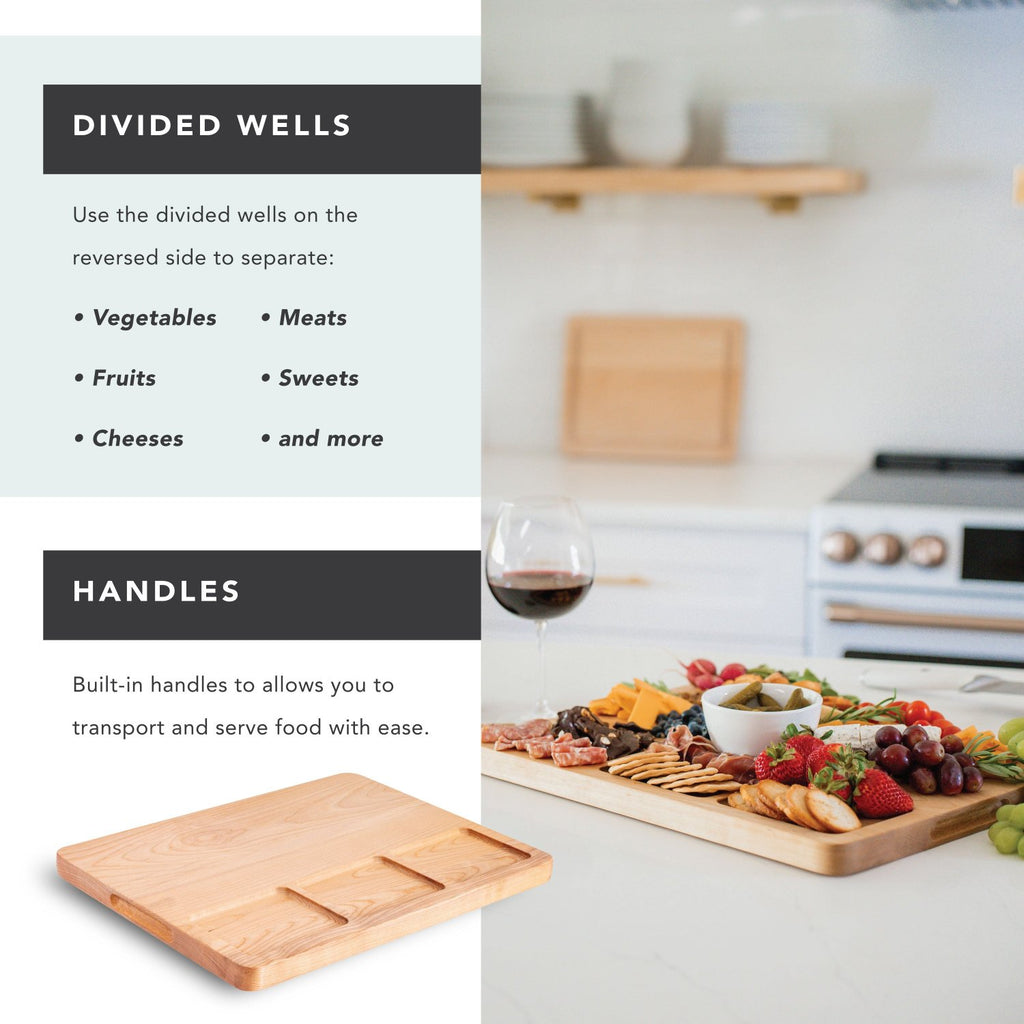 Rossie Home® Blonde Maple Wood Reversible Cutting Boards-Cutting Board-LapGear®