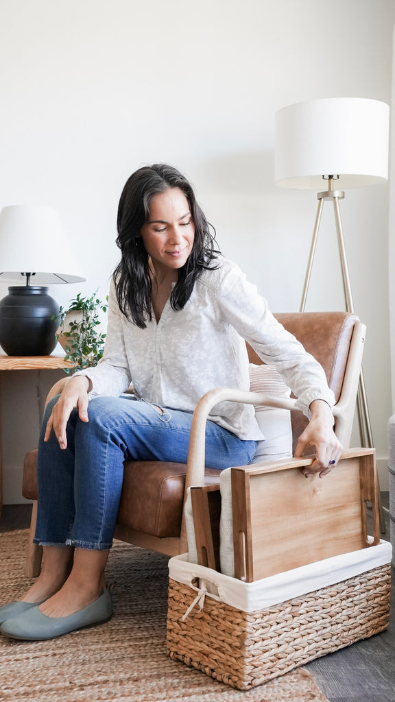 Rossie Home® Set of 2 Lap Trays with Basket-Lap Desks-LapGear®