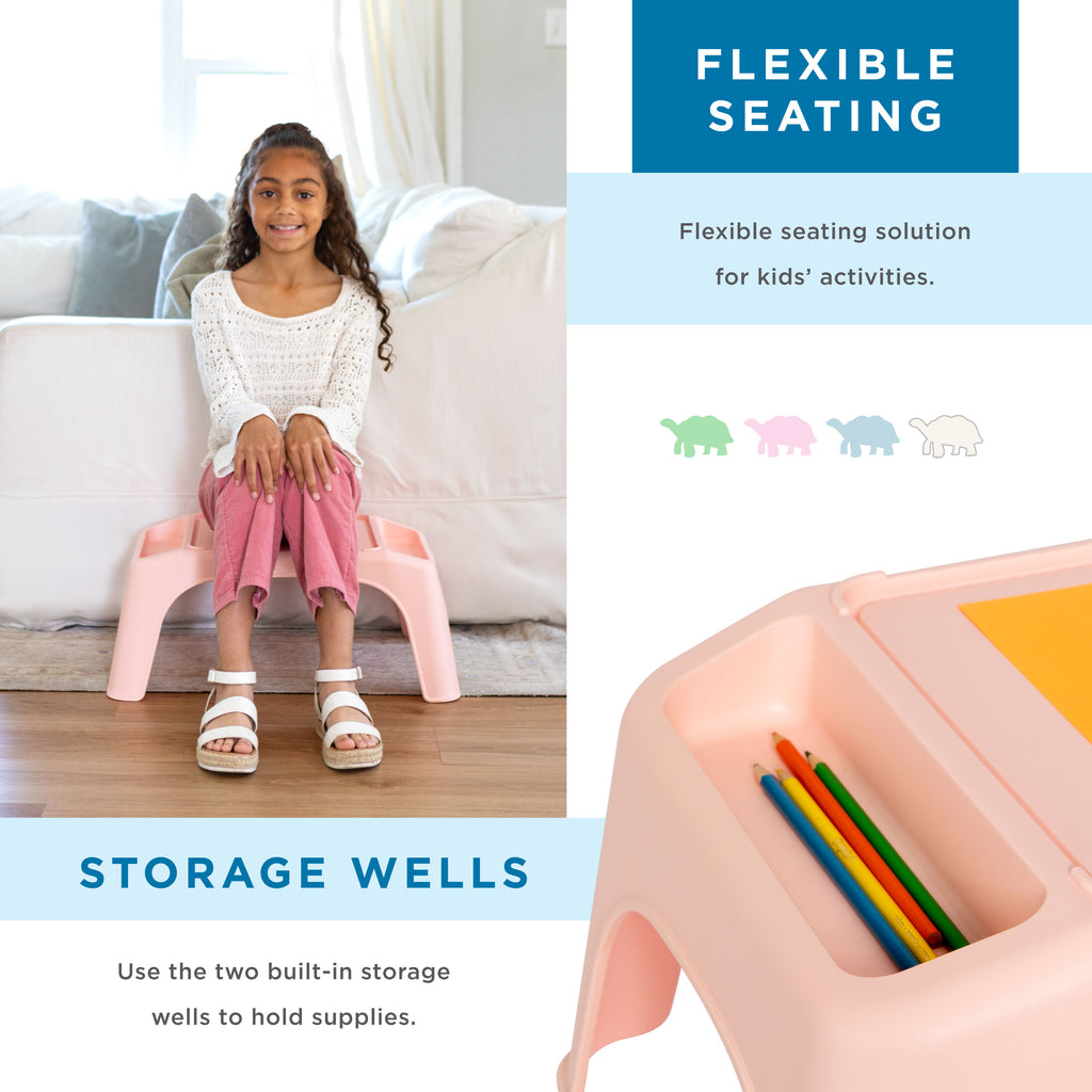 Turtle Table® Activity Desk Pastel - Single-Lap Desks-LapGear®
