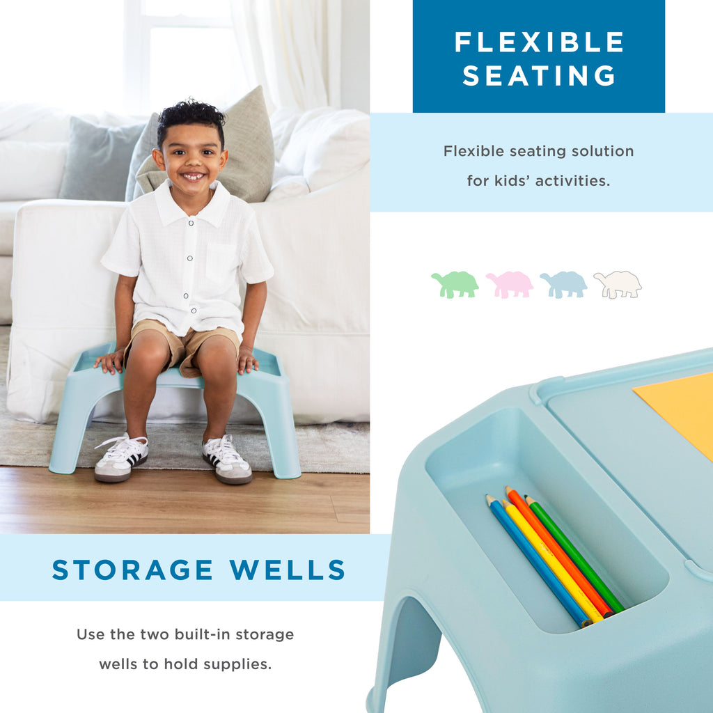 Turtle Table® Activity Desk Pastel - Single-Lap Desks-LapGear®