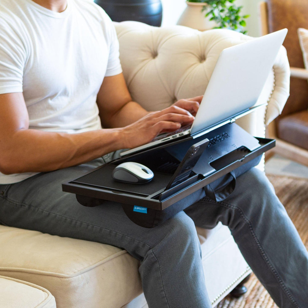 Ergo Pro Lap Desk, Black-Lap Desks-LapGear®